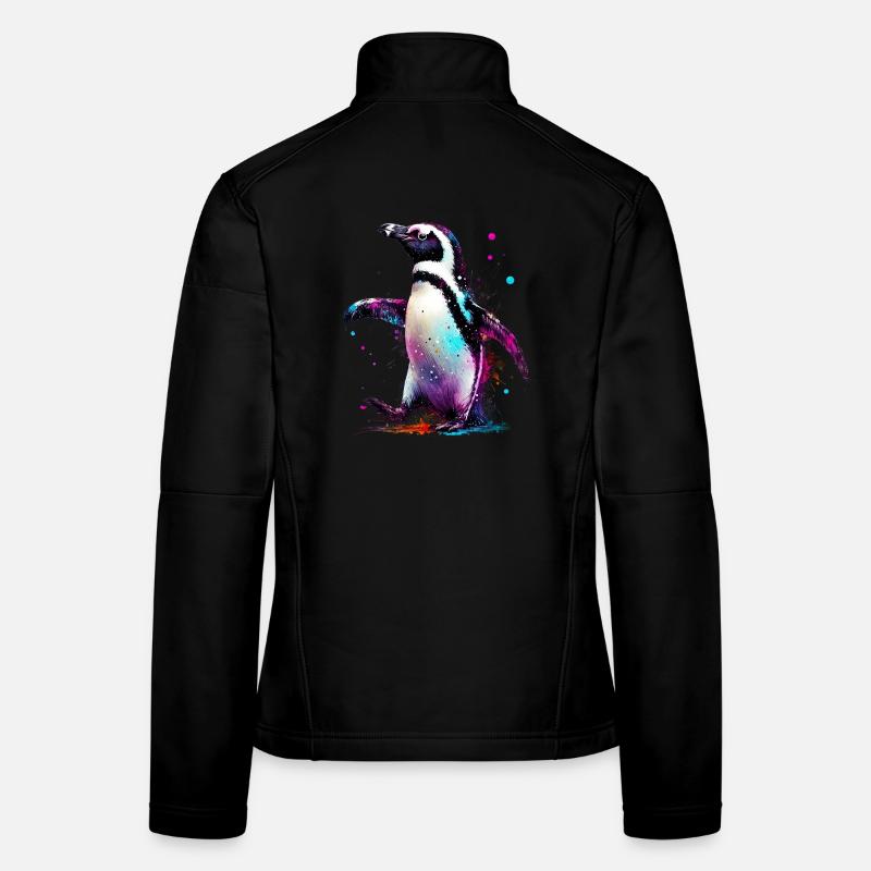 Pinguin - Frauen Softshelljacke - Schwarz