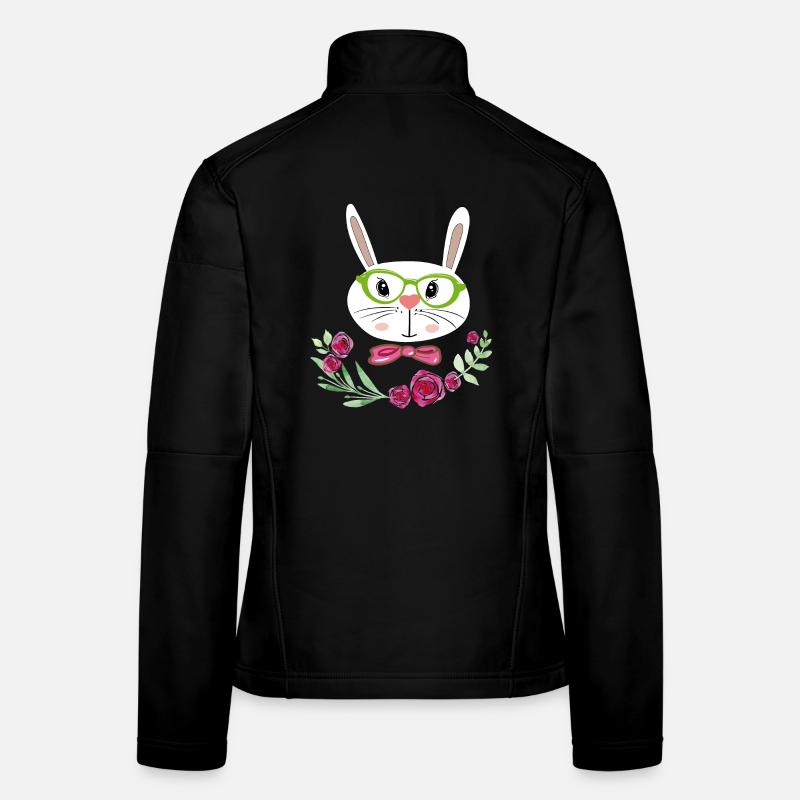 Lapin de Pâques Pâques Veste en tissu softshell Femme