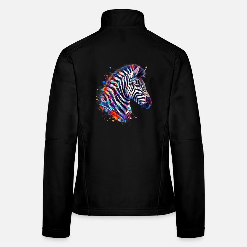 Zèbre Veste en tissu softshell Femme