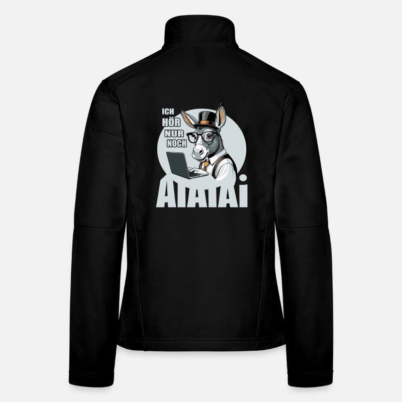 Tout ce que j’entends, c’est IA IA IA Veste en tissu softshell Femme