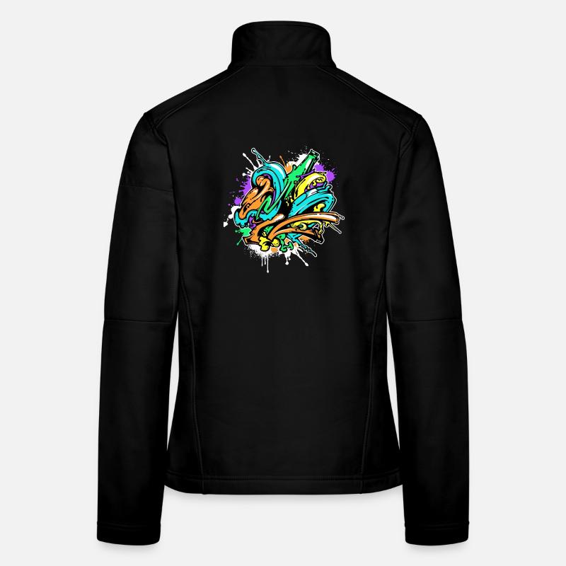 Kunst Graffiti Strassenkunst Wildstyle Sprayer Frauen Softshelljacke