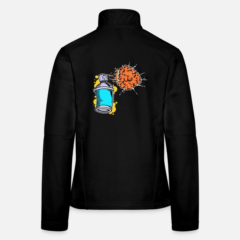 Sprayer Kunst Strassenkunst Wildstyle Graffiti Frauen Softshelljacke