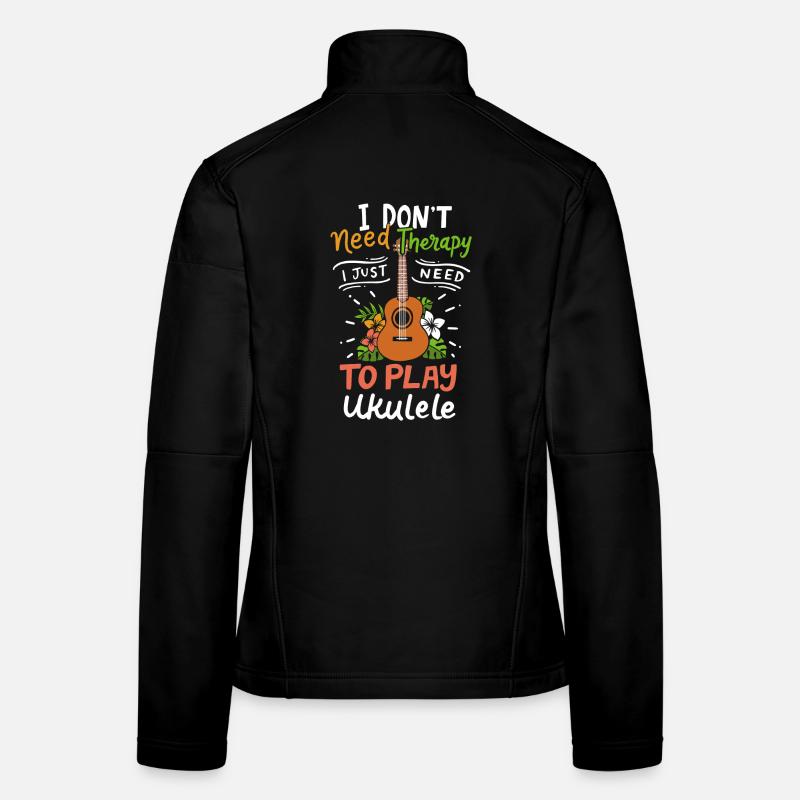 Ukulele Ukulele-Spieler Frauen Softshelljacke