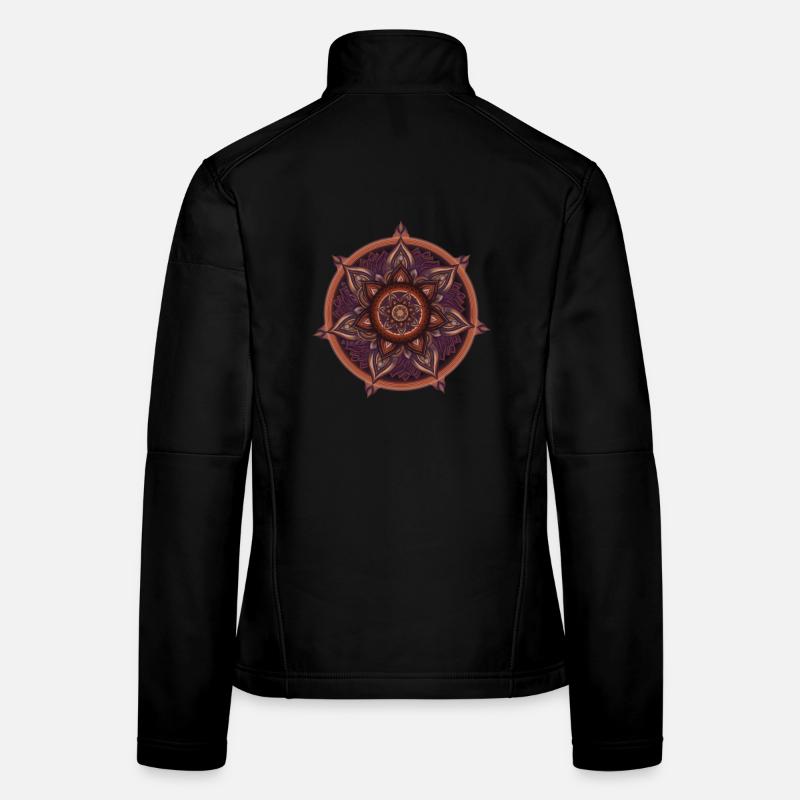 Symbolic Compass – Ornament Illustration Women's Softshell Jacket