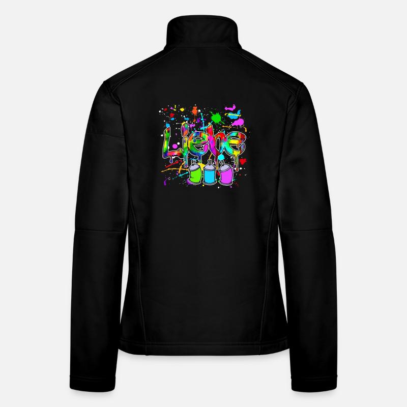 Spraydose Strassenkunst Wildstyle Graffite Sprayer Frauen Softshelljacke