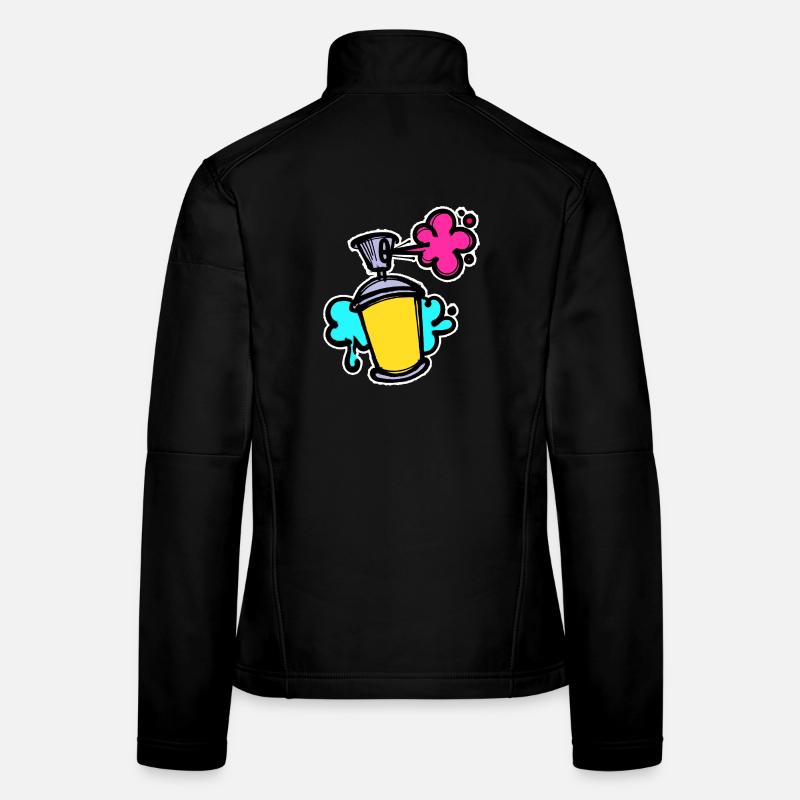 Graffiti Sreet Art Spray Can Sprayer Wildstyle Women's Softshell Jacket