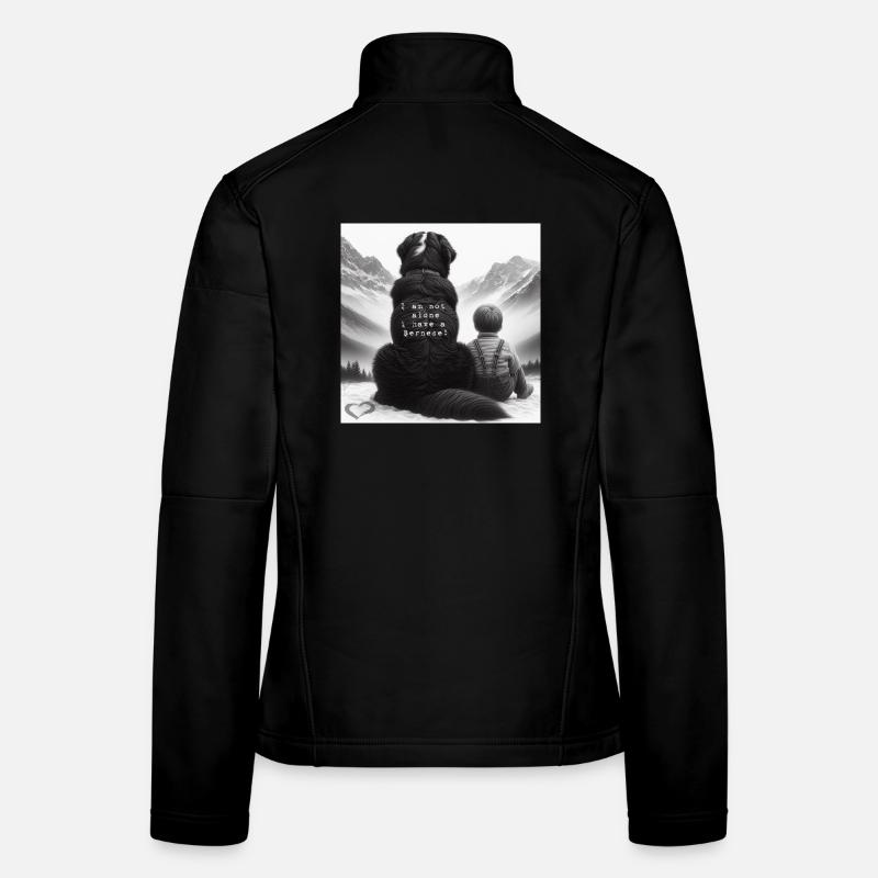 Berner Sennenhund - Frauen Softshelljacke - Schwarz