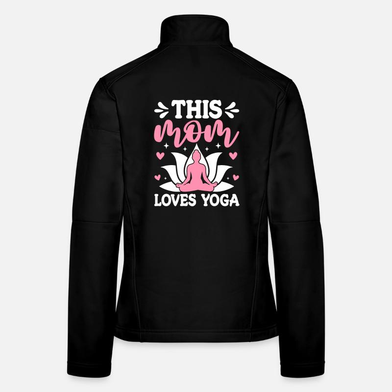 This Mom Loves Yoga Women's Softshell Jacket