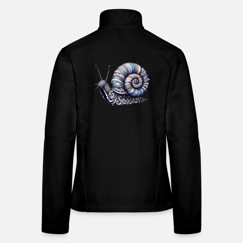Schnecke - Frauen Softshelljacke - Schwarz