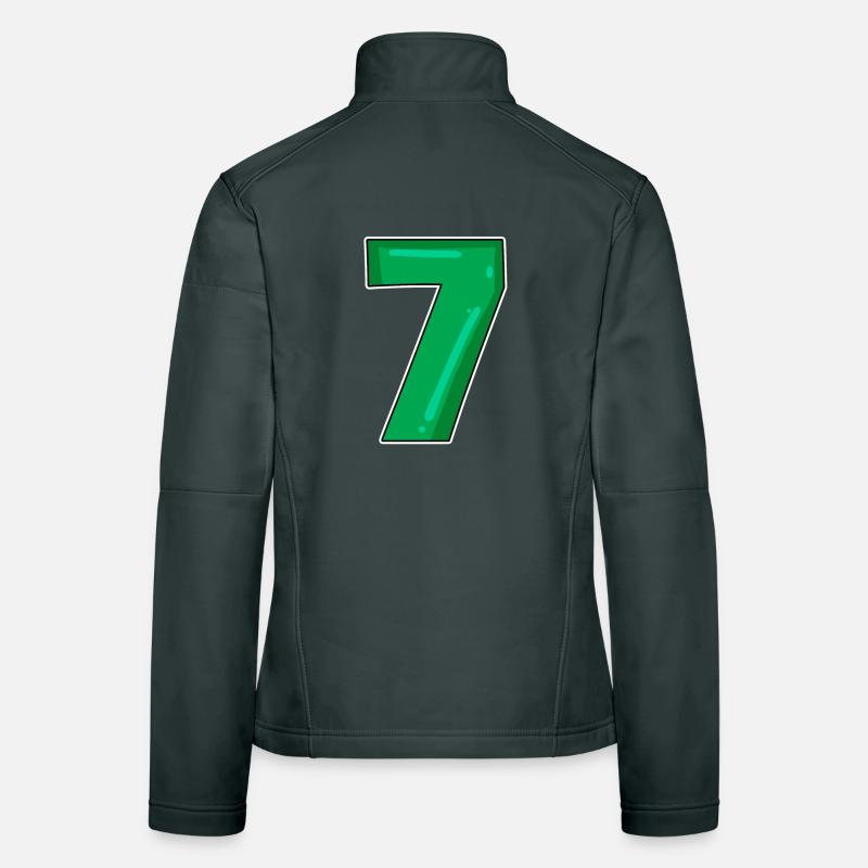 7 Numéro vert Veste en tissu softshell Femme