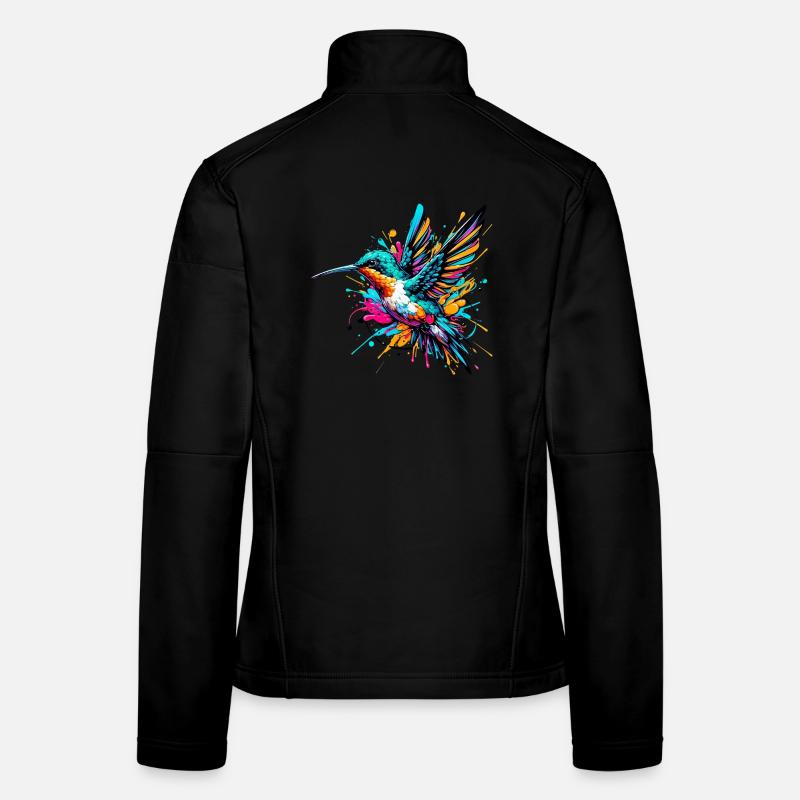 Kolibri - Frauen Softshelljacke - Schwarz