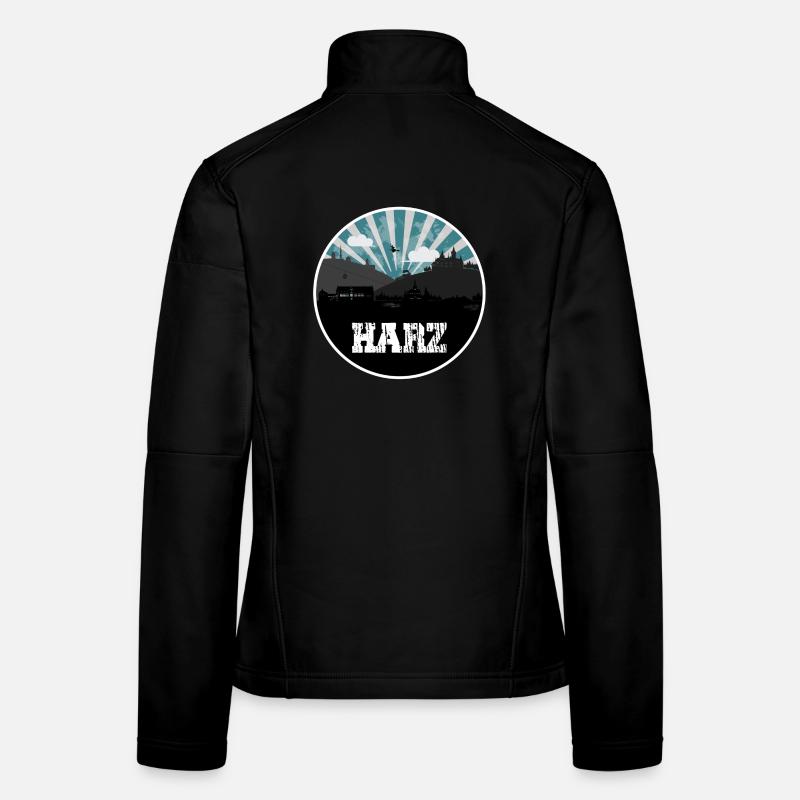 Resin Blue Hour Skyline Women's Softshell Jacket