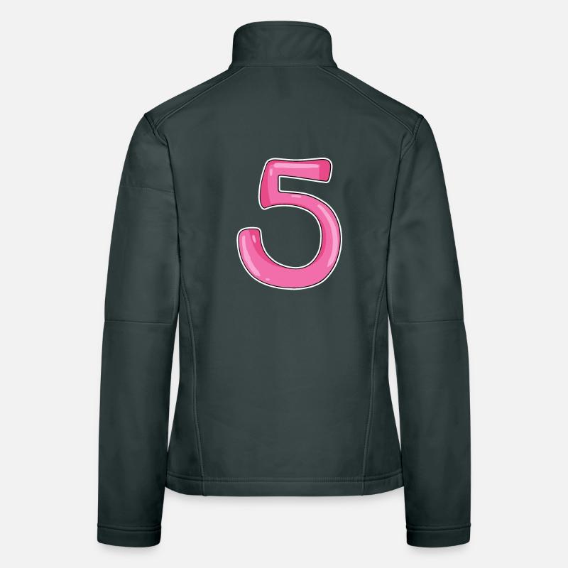 Cinq chiffres numéro 5 Veste en tissu softshell Femme