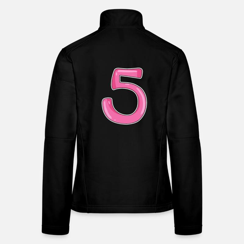 Cinq chiffres numéro 5 Veste en tissu softshell Femme