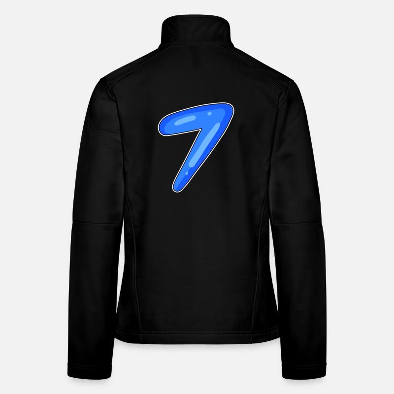7 - Frauen Softshelljacke - Schwarz