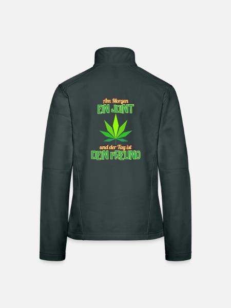 Joint am Morgen - Frauen Softshelljacke - Dunkelgrau - Hinten