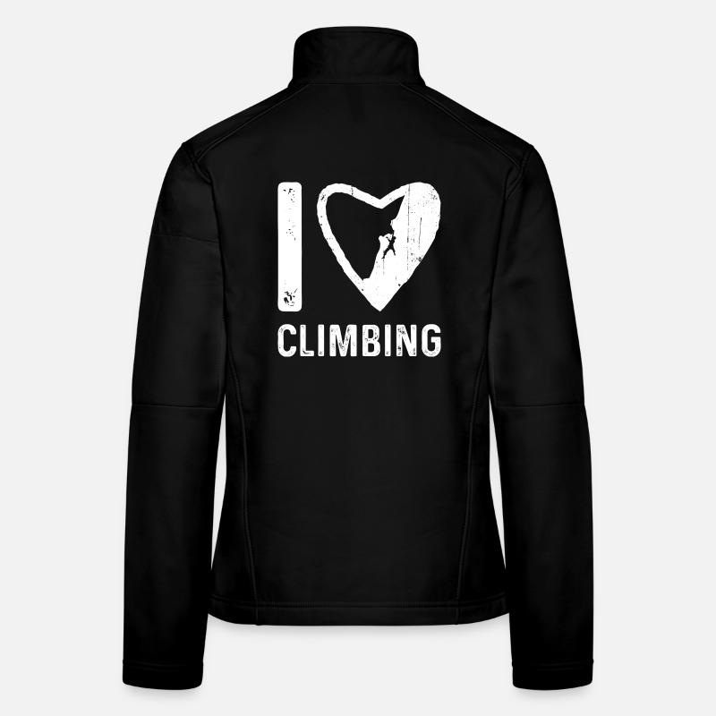 I Grimper le cœur Veste en tissu softshell Femme