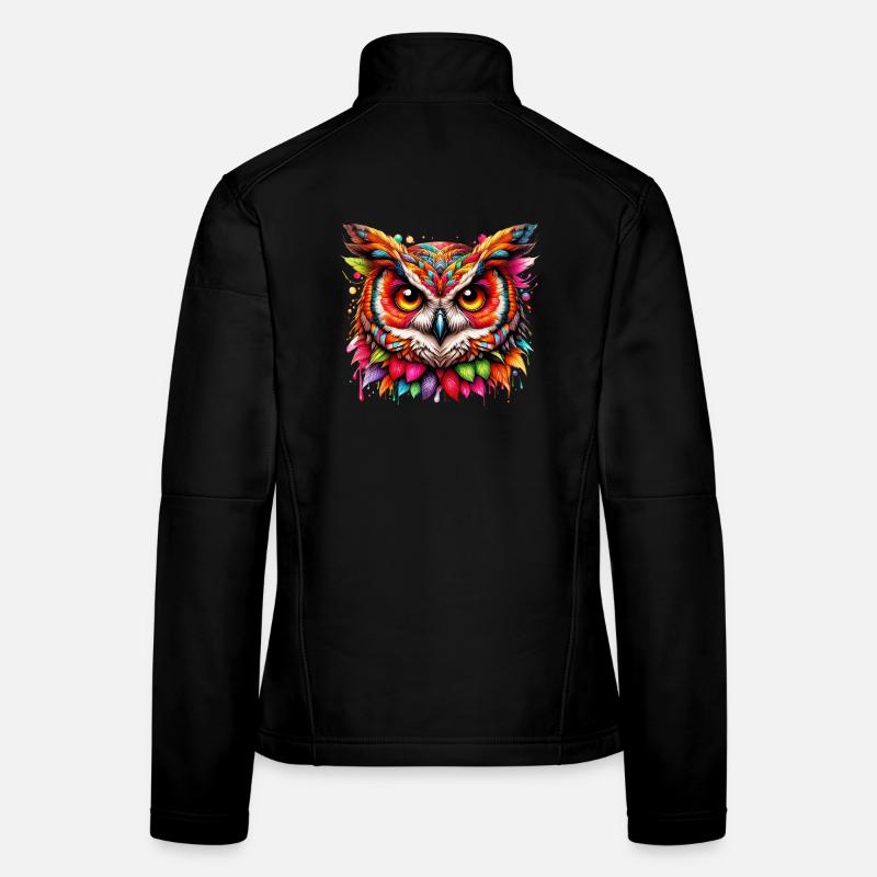 Hibou Veste en tissu softshell Femme