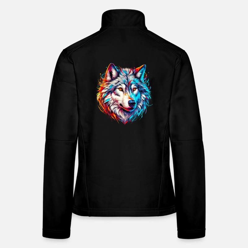 Wolf - Women's Softshell Jacket - black