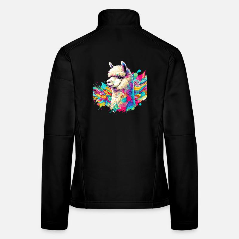 Alpaka - Frauen Softshelljacke - Schwarz