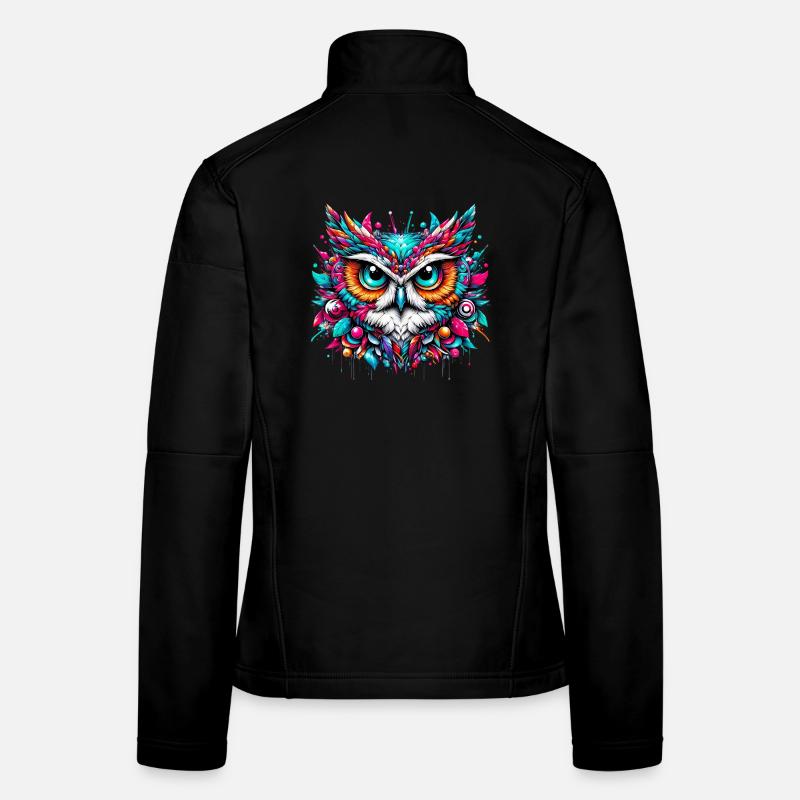 Hibou Veste en tissu softshell Femme