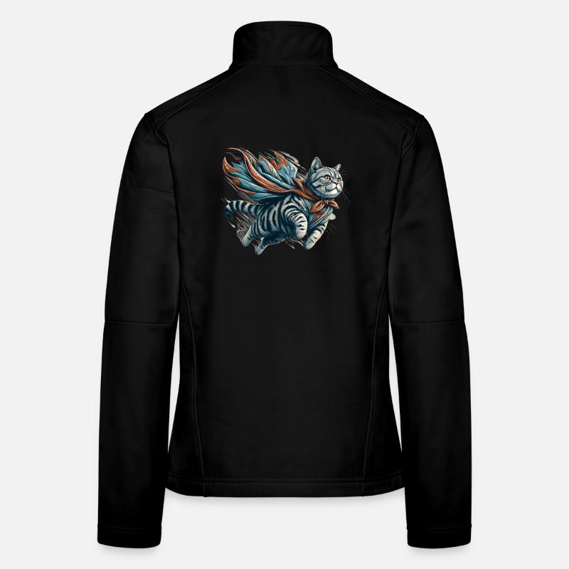 Super Cat British Shorthair BKH Tabby Women's Softshell Jacket