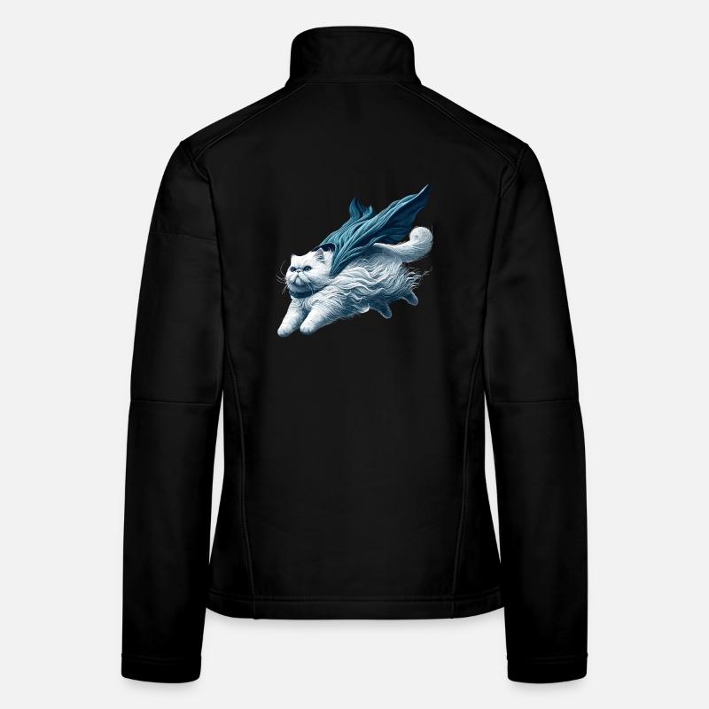 Super Cat Persian White Persian Cat Gift Women's Softshell Jacket
