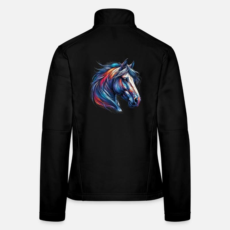 Pferd Frauen Softshelljacke