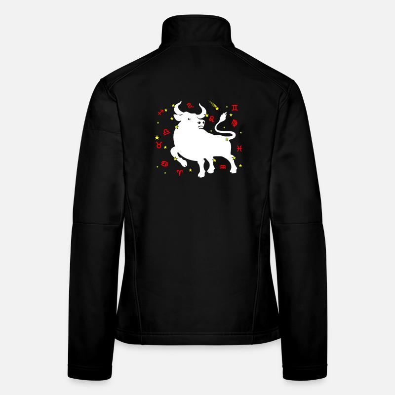 Couleur Taureau Veste en tissu softshell Femme