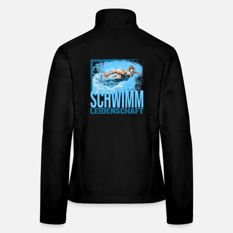 Schwimm Leidenschaft Frauen Softshelljacke