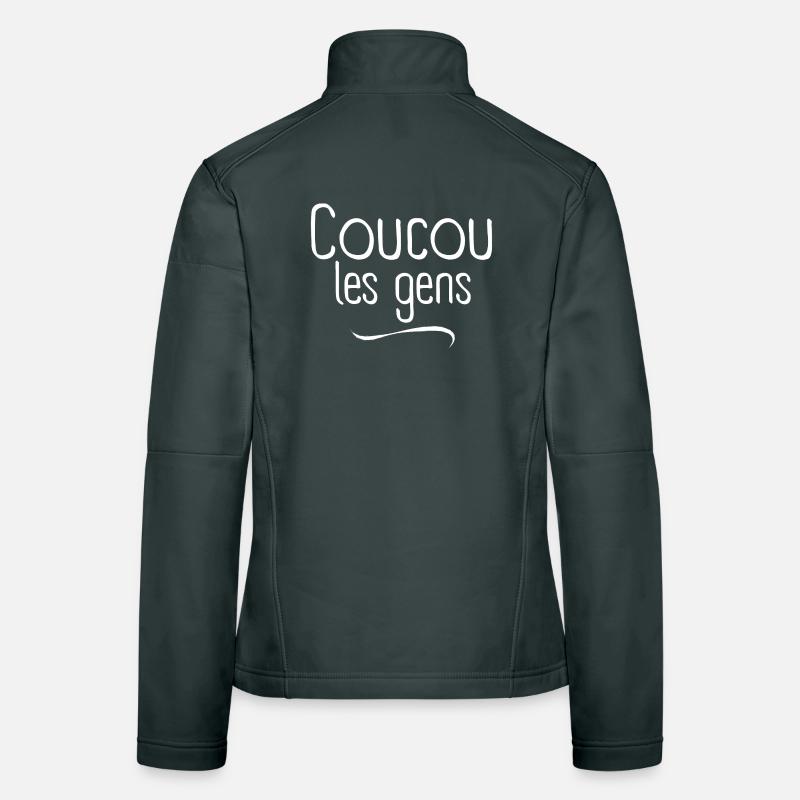 coucou, coucou les gens, vacances Veste en tissu softshell Femme
