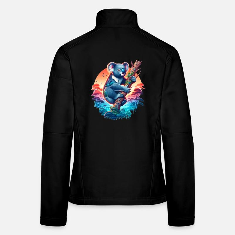Koala - Frauen Softshelljacke - Schwarz