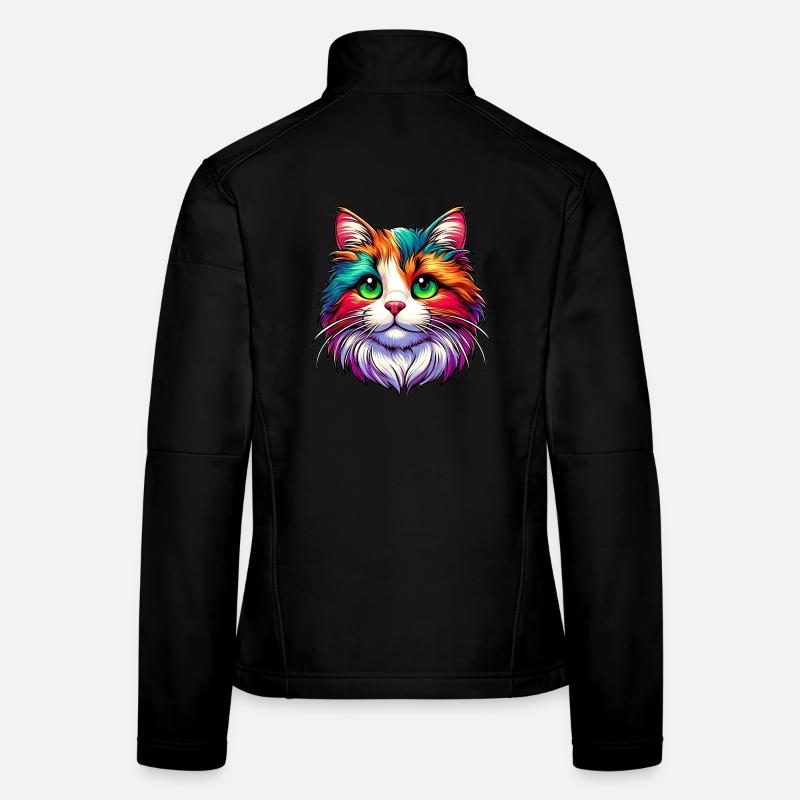 Katze Frauen Softshelljacke