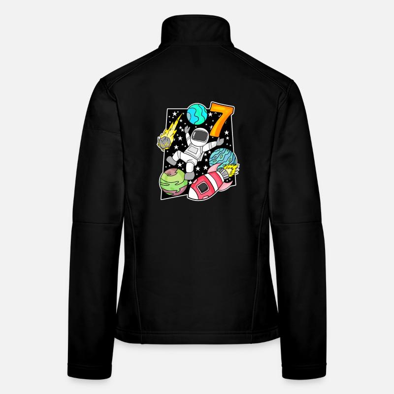 7 Geburtstag Junge Astronaut Frauen Softshelljacke