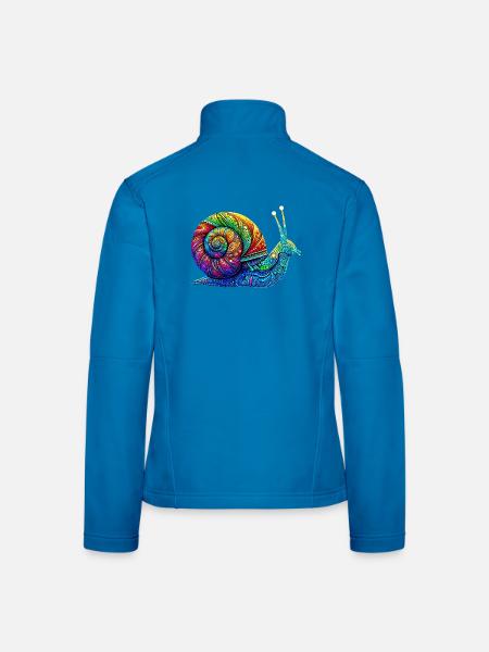 Snail - Women's Softshell Jacket - black - Back