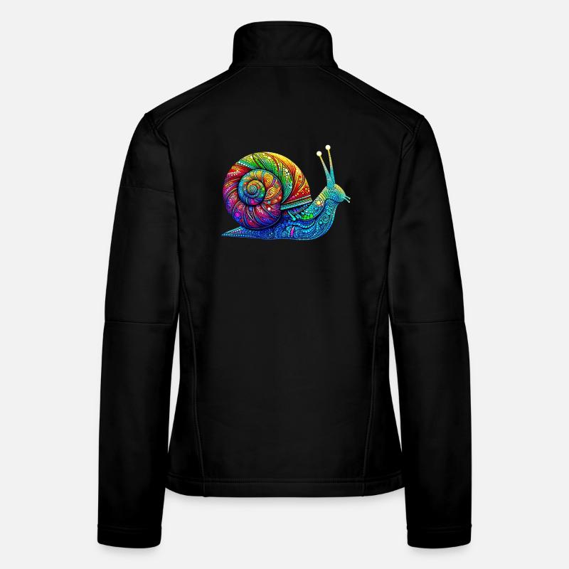 Schnecke - Frauen Softshelljacke - Schwarz