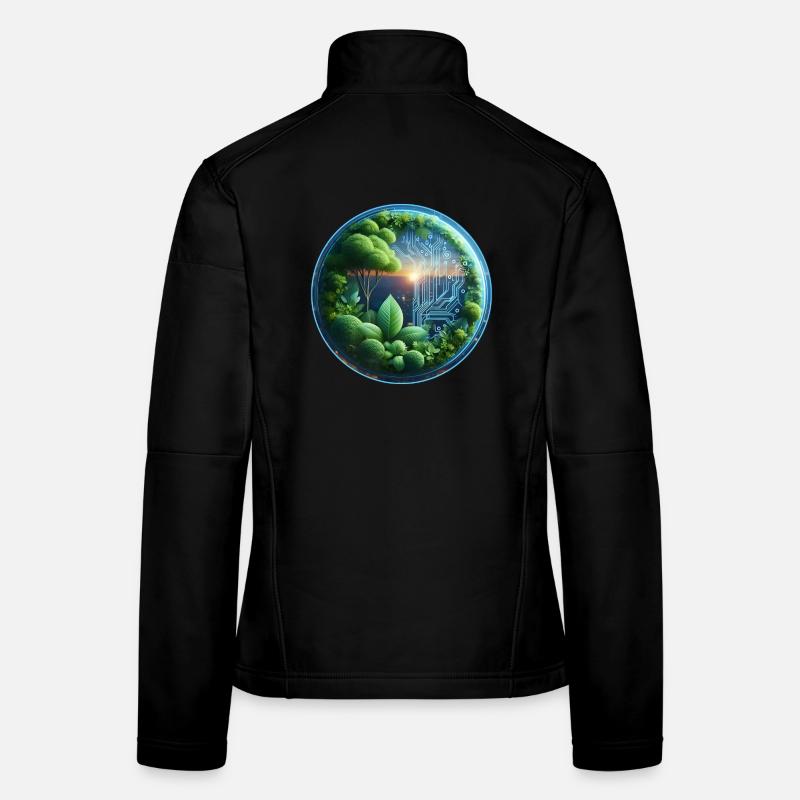 Sustainable Bio-Tech Fusion Cycle Women's Softshell Jacket
