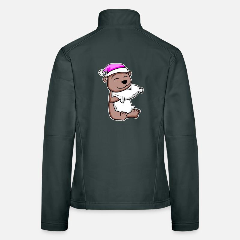 Bear tired sleep in Women's Softshell Jacket