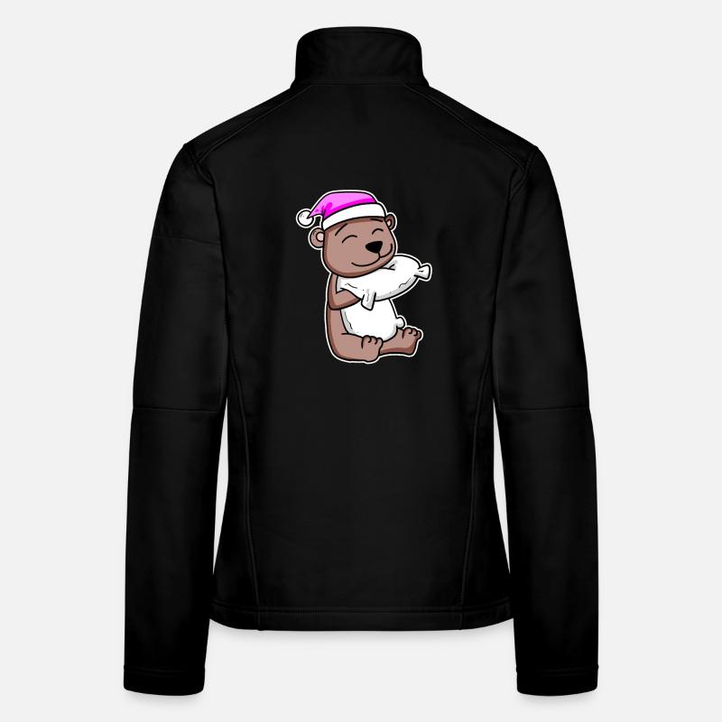 Bear tired sleep in Women's Softshell Jacket