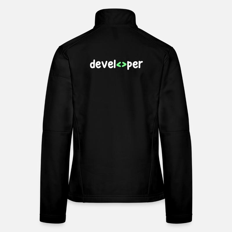 Developer Code Skripting Debug Informatik Geek Frauen Softshelljacke