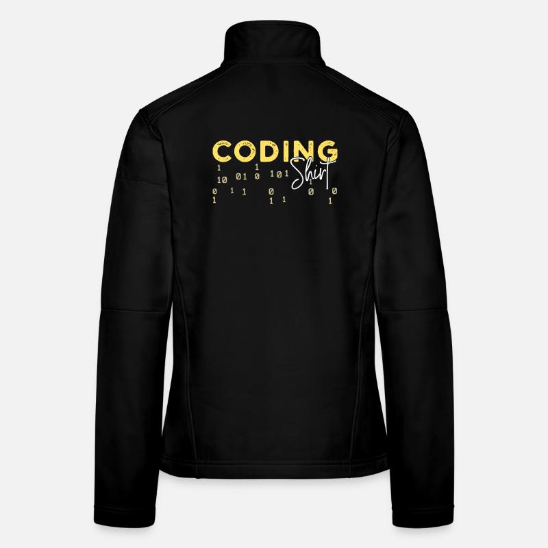 Coden Statement Développeur Programmeur Scripting Veste en tissu softshell Femme