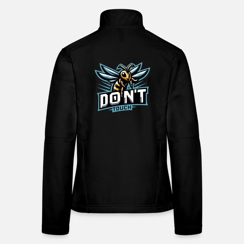 Gaming Logo Aggressive Biene Don't Touch Frauen Softshelljacke