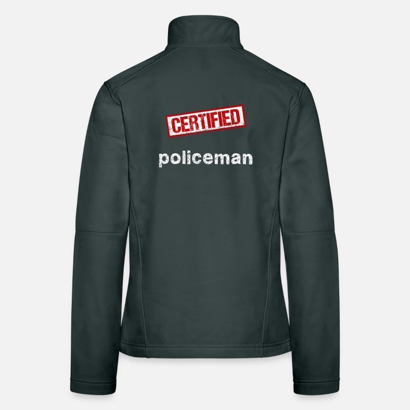 Policier Veste en tissu softshell Femme