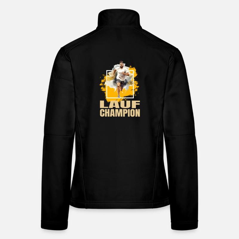 Lauf Champion - Frauen Softshelljacke - Schwarz