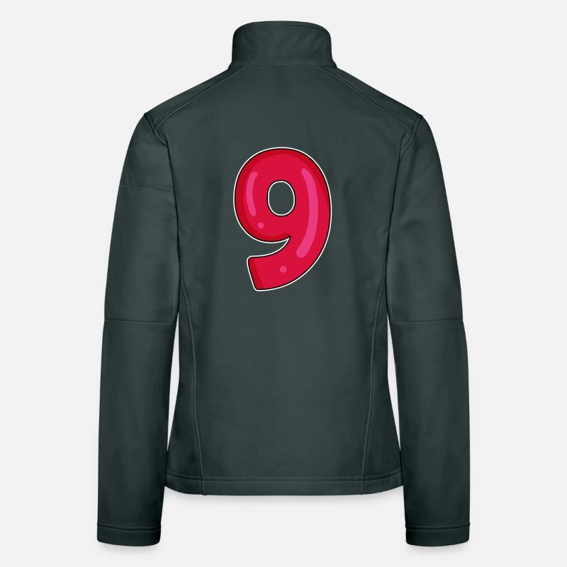 Numéro 9 - Neuf - 9 Motif Veste en tissu softshell Femme