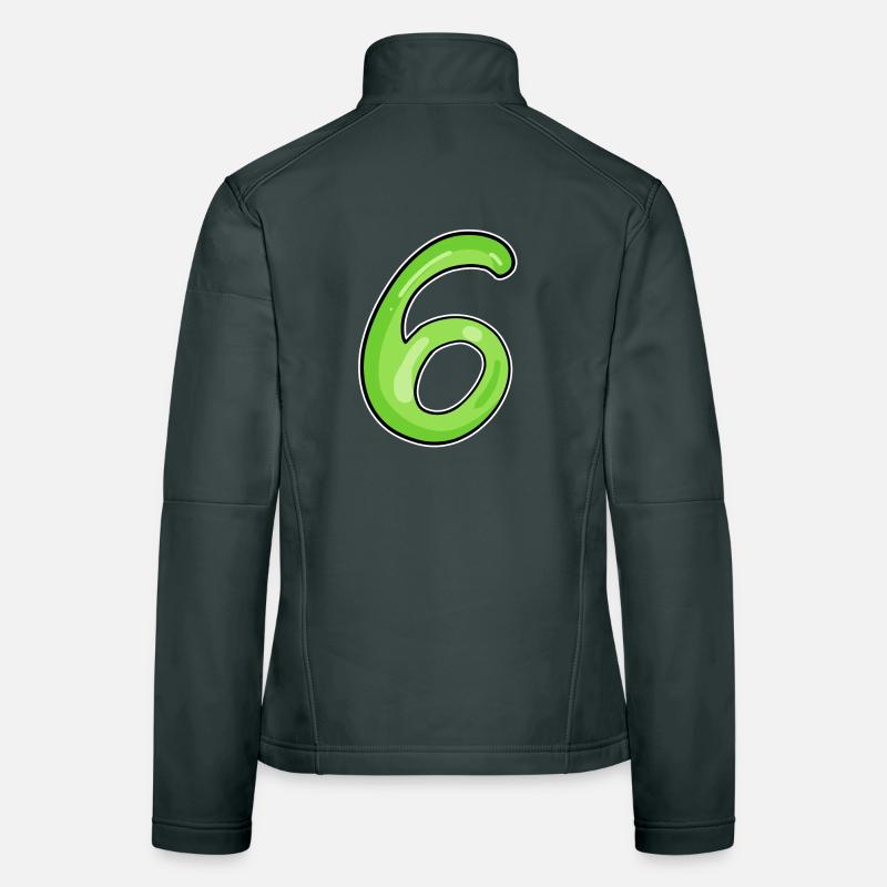6 vert Veste en tissu softshell Femme