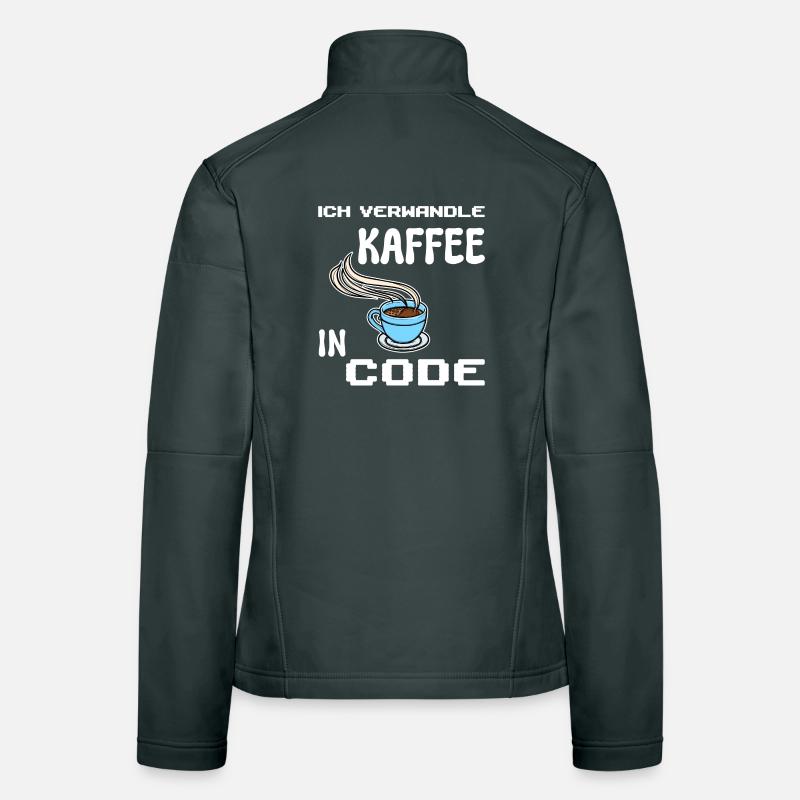 Developer Computerfreak Statement Coden Skripting Frauen Softshelljacke