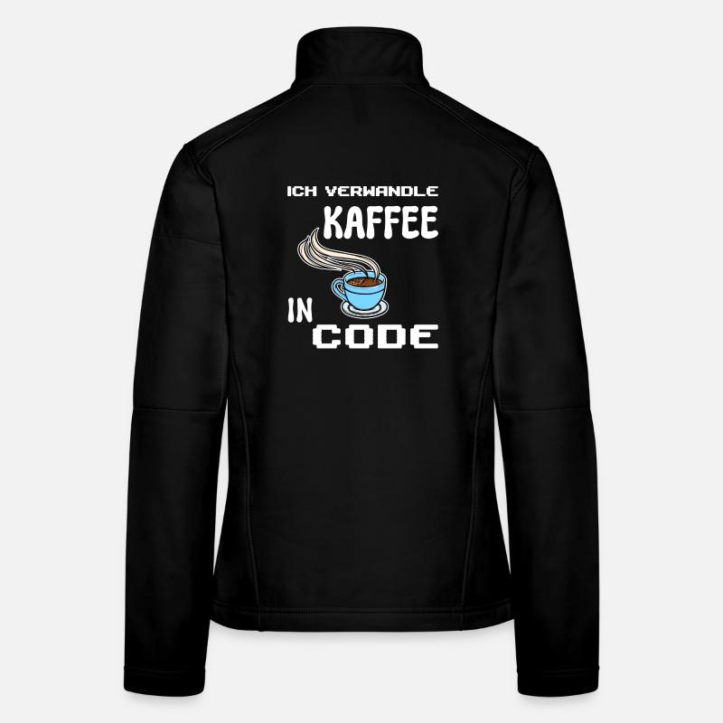 Développeur Computergeek Statement Codage Scripting Veste en tissu softshell Femme