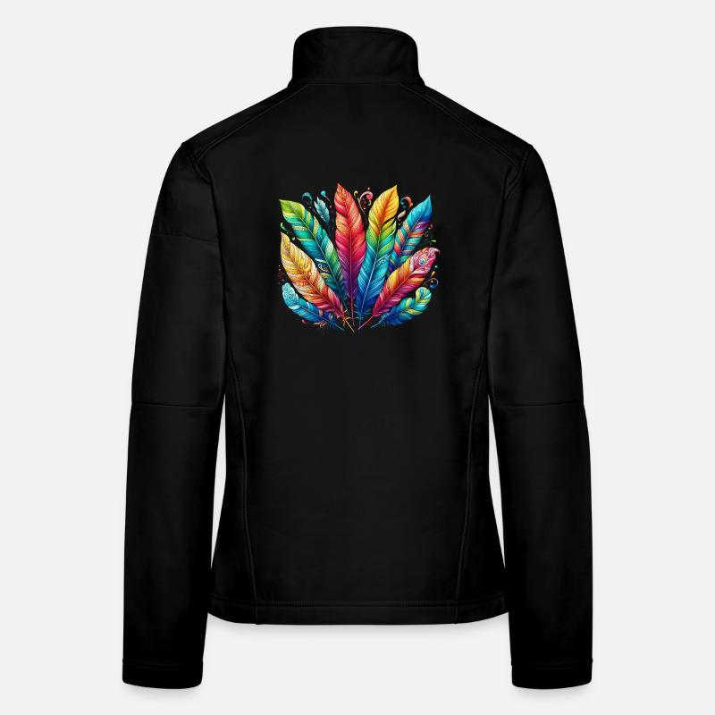 Feather Feather Pen Pens Women's Softshell Jacket