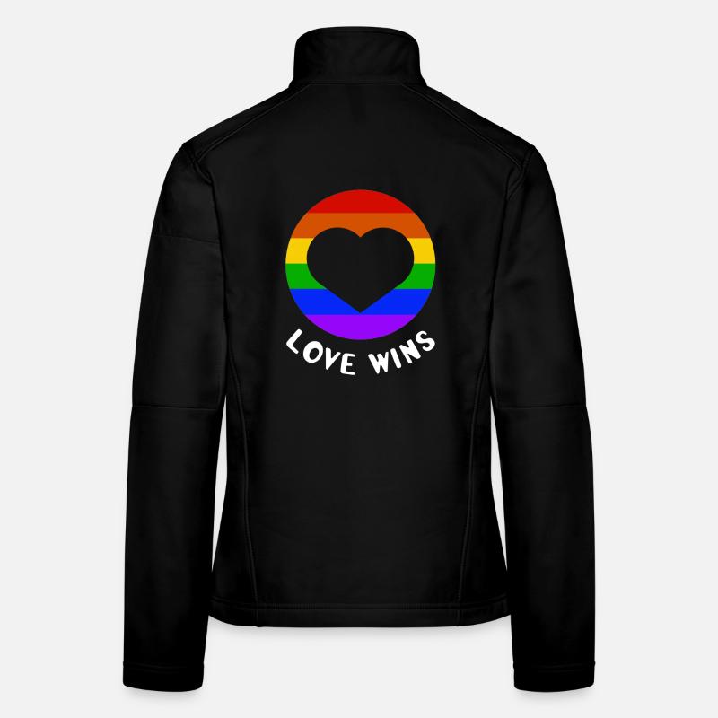 L’amour gagne Veste en tissu softshell Femme